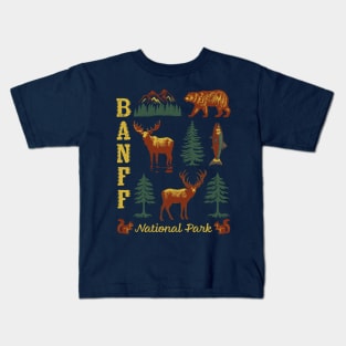 Banff National Park Canada Canadian Rocky Mountains Souvenir Kids T-Shirt